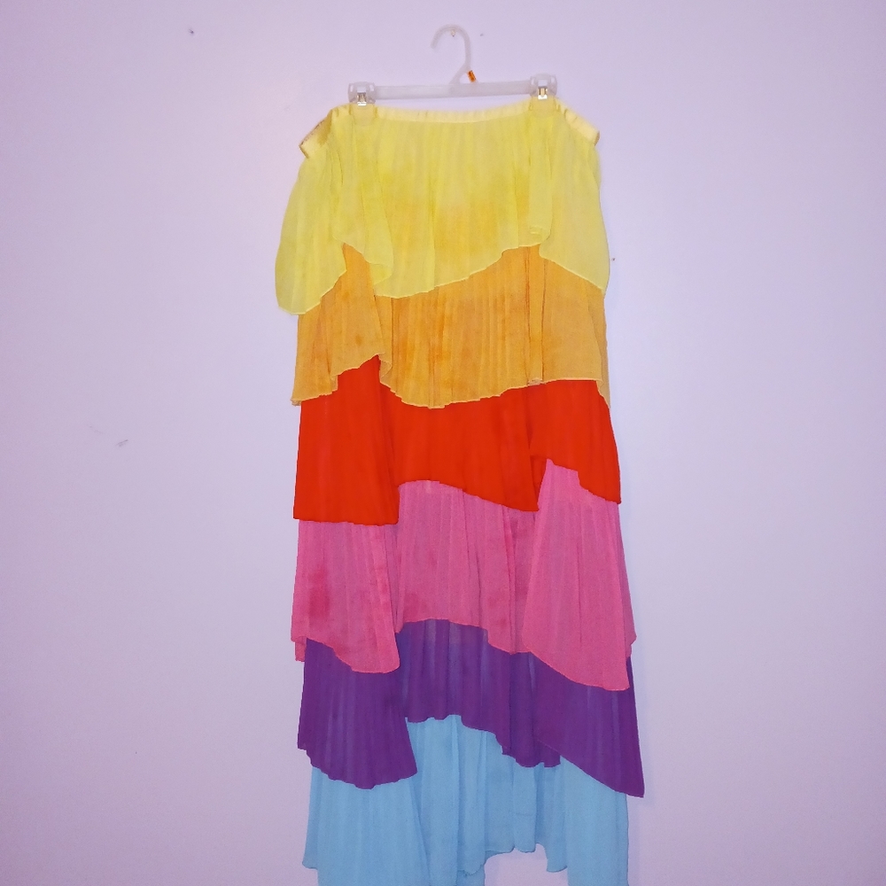Colorful Layered Women's Skirt - Picture 2 of 10
